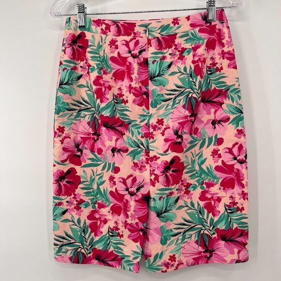 J Crew Floral Lined Pencil Skirt - Picture 3 of 8